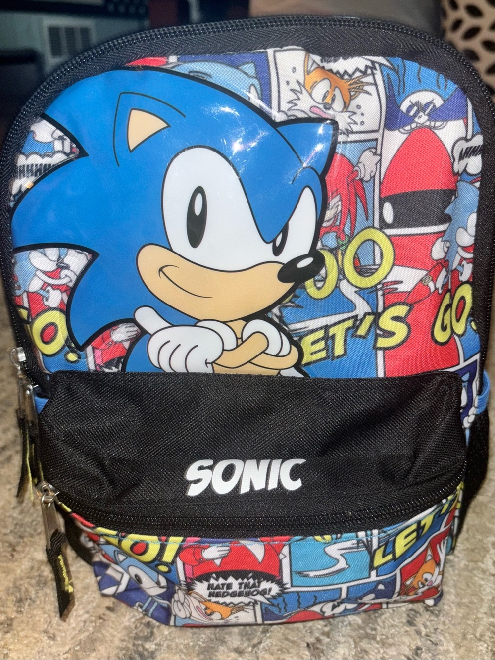 Sonic Kids Blue Character Mini Backpack